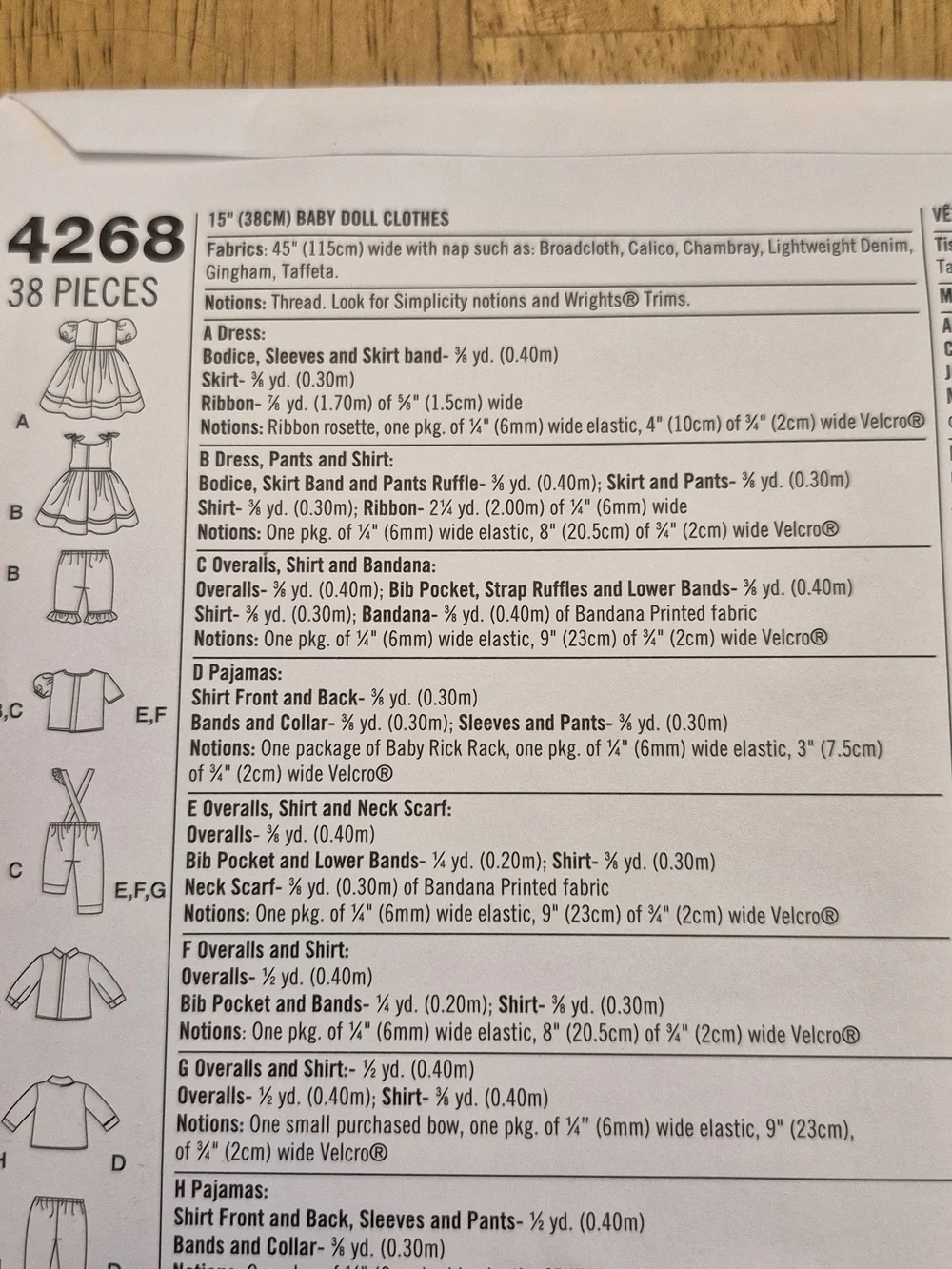 Simplicity 4268 Sewing Pattern 15
